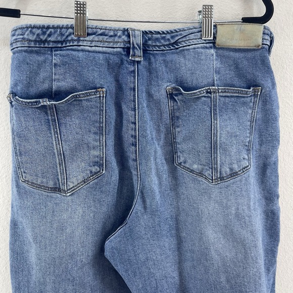 Dear John Jeans 30 Holly Straight Leg Medium Wash High Rise Utility Hem - Picture 8 of 13